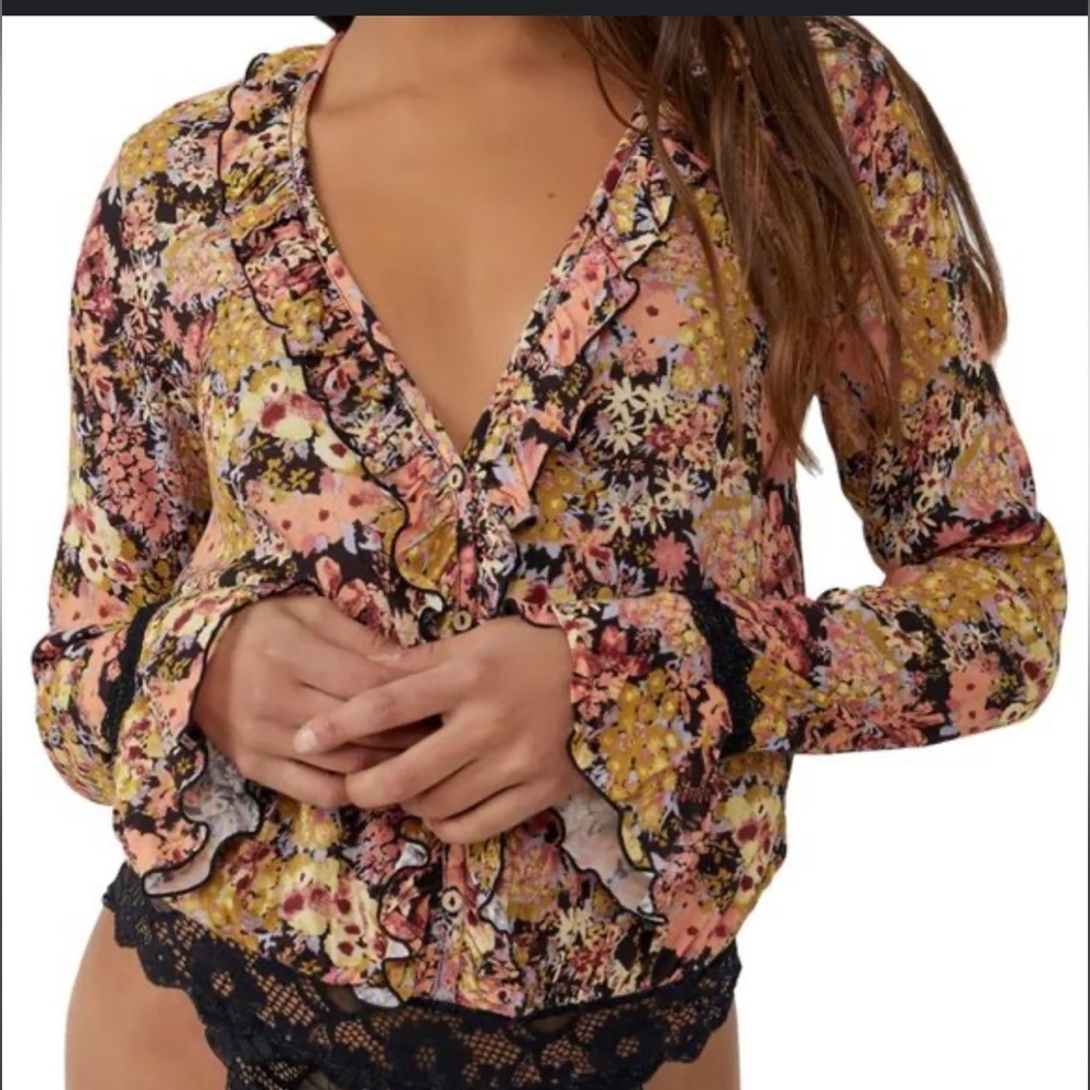 Free People Heat Wave Bodysuit - size Small